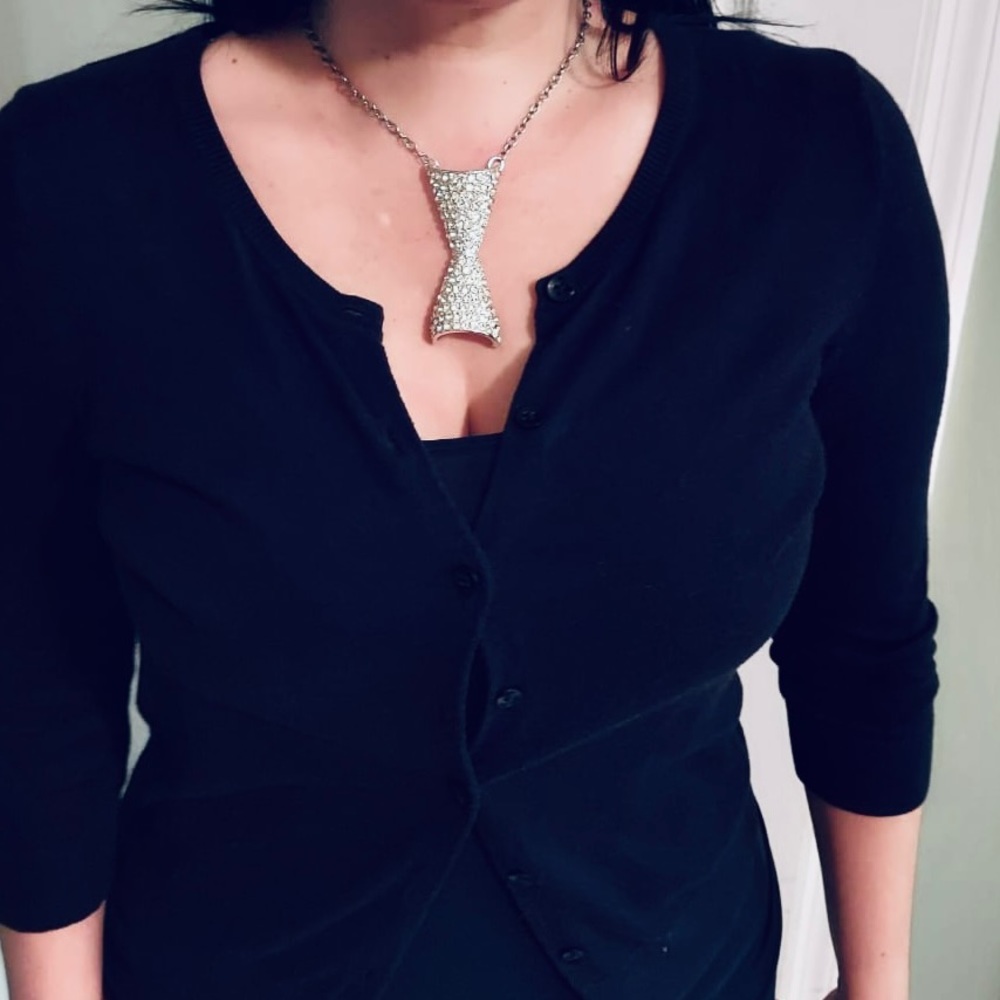 Up-cycled Rhinestone necklace - Picture 7 of 10